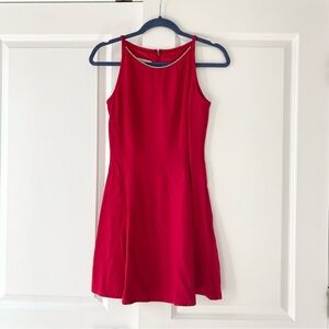 Jessica McClintock Gunne Sax Embellished Red Mini Dress